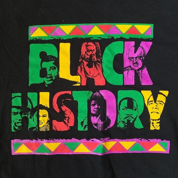 Black History T-Shirt African American Culture Tee Large Gildan - Picture 2 of 7